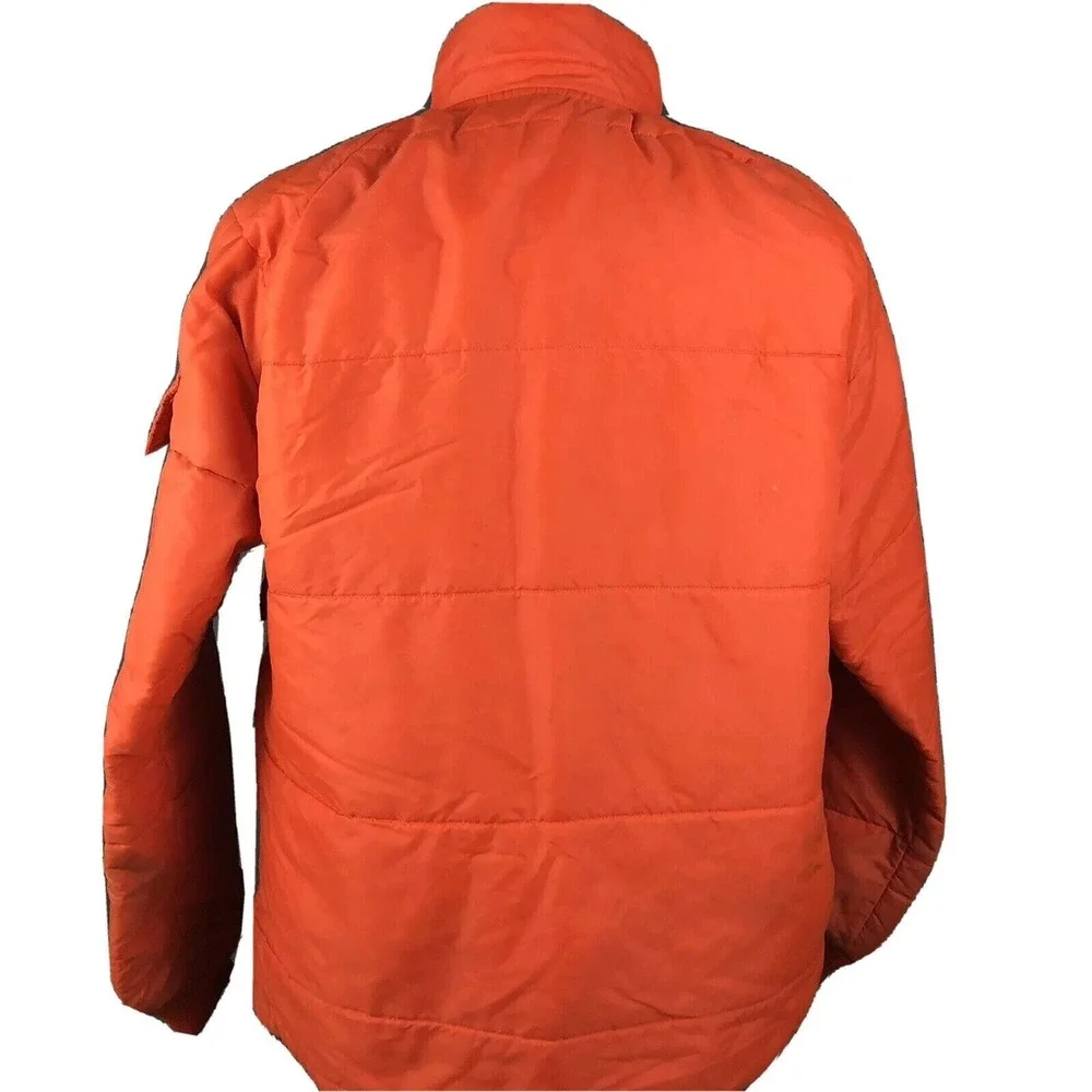 Fram Autolite VTG 70s Employee Uniform Puffer‎ Coat Large Mechanic's Jacket